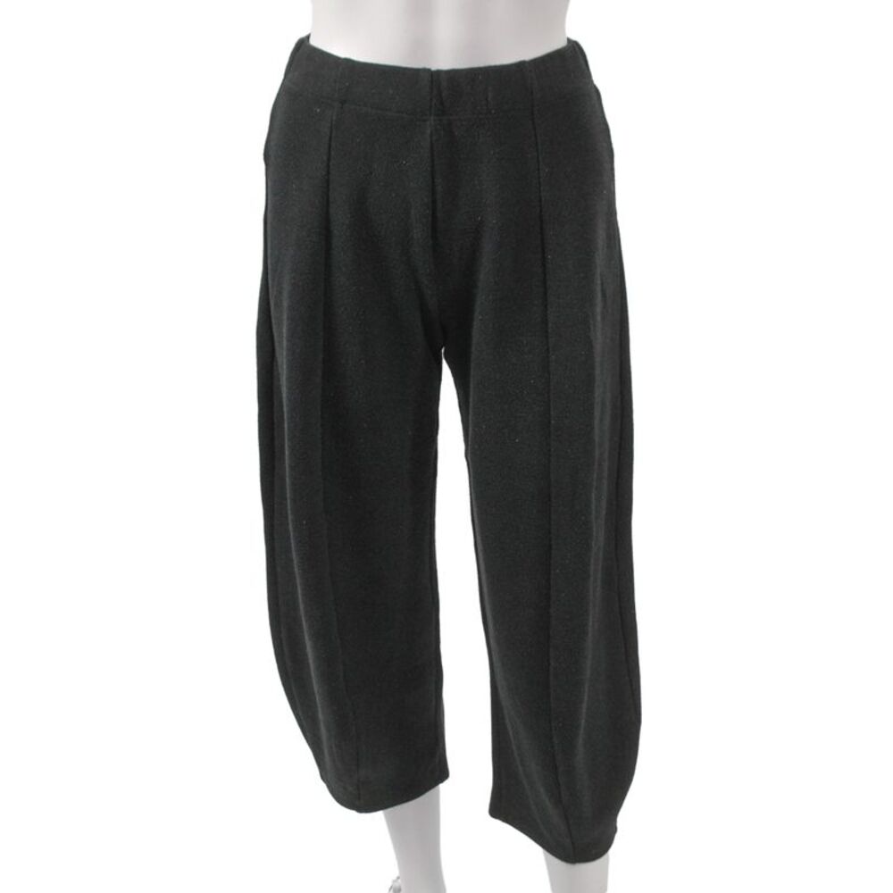Zara Womens Cropped Harem Pants Black Size S